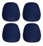 Sada podsedáků Klasik 36x38 cm, 4dílná, Jersey, tmavě modrá