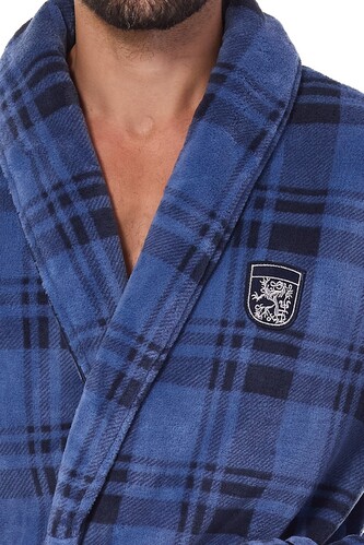 Szlafrok L&L 2455 Hero M-2XL męski navy M-170/112/112