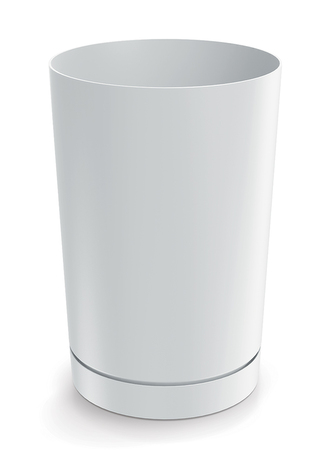 Květináč TUBO 30 cm - barva: bílá