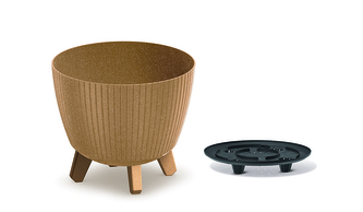 Květináč LAMIA ECO WOOD 23,2 cm - barva: naturo ECO