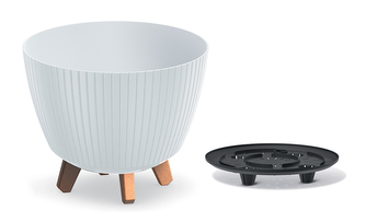 Květináč LAMIA 28,8 cm - barva: bílá