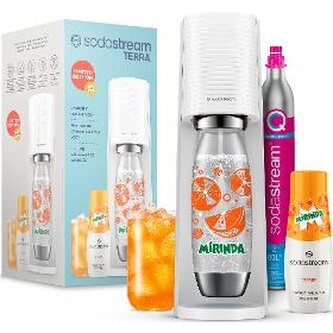 Výrobník sody SODASTREAM TERRA White MIRINDA Mpack