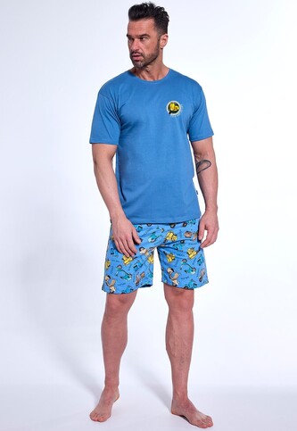Piżama Cornette 326/172 Way Of Life kr/r S-2XL męska niebieski M