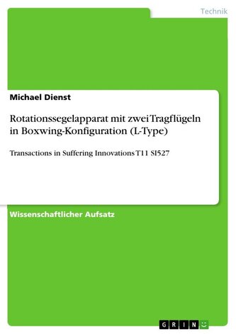 Rotationssegelapparat mit zwei Tragflügeln in Boxwing-Konfiguration (L-Type)