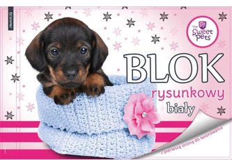 Blok rysunkowy biały A4/20K Pies