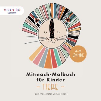 Mitmach-Malbuch für Kinder - TIERE