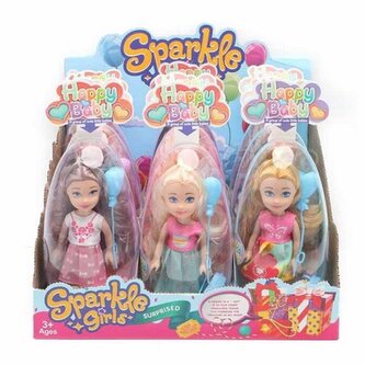 Panenka s balónkem ve vajíčku 17 cm