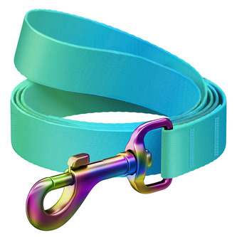 WAUDOG vodítko nylon Gradient modro-zelené (S/122cm/1,5cm)