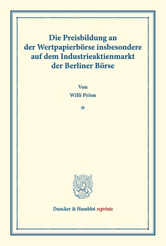 Die Preisbildung an der Wertpapierbörse