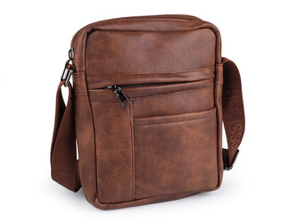 Pánská taška crossbody 20x28 cm - 1 ks - 2 hnědá