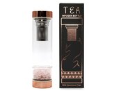 Čajová láhev z křišťálového skla s minerály - Růženín