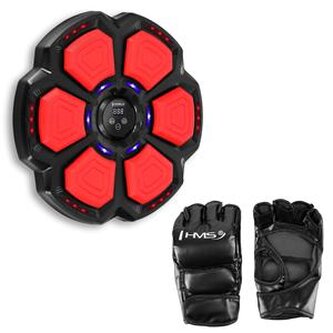 TB06 ELEKTRONICKÝ TRÉNINKOVÝ BOXERSKÝ TERČ S RUKAVICEMI HMS (MUSIC BOXING MACHINE)