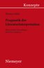 Pragmatik der Literaturinterpretation