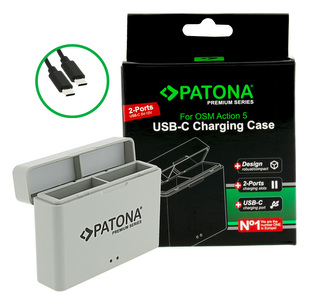 Nabíječka BOX DJI Osmo Action 3 / 4 / 5 USB-C
