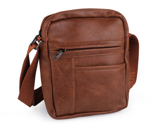Pánská taška crossbody 20x28 cm - 1 ks - 1 hnědá koňak