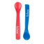 B.BOX BB00703 Silikonowe łyżeczki 2 szt czerwono-niebieskie