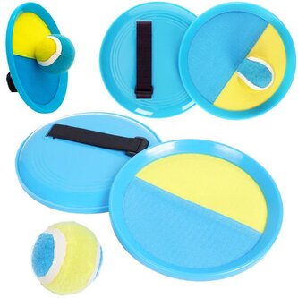 Catch ball na rzepy zółto-niebieski