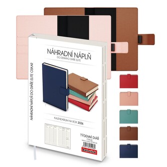 Baloušek Tisk - Oskar - Manager - náhradní náplň do týdenního diáře 2026, A5, 14,3 × 20,5 cm