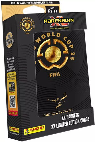 PANINI FIFA Club World Cup 2025 sběratelské karty 24ks plechová krabička