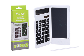 Kalkulačka + elektronický poznámkový blok VECTOR