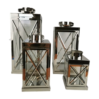 Sada 4ks luceren ve stříbrné barvě