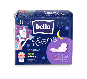 BELLA for Teens Sensitive night menstruační vložky á 8 ks