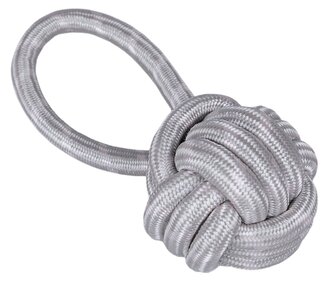 Hr.HUHU provazový míček s madlem šedý