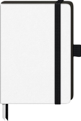 Poznámkový blok A6 Kompagnon  s gumičkou, čistý