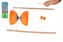 Diabolo velké sada plast/dřevo 35x12cm 2 barvy na kartě