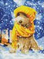 Diamentowa mozaika - Futrzany przyjaciel 30x40cm