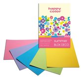 Blok A4/20K Deco Summer 170g HAPPY COLOR