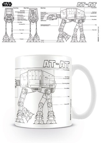 Hrnek Star Wars - At At Sketch, 0,33 l