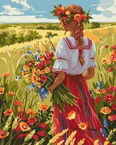 Malowanie po numerach - Na polach 40x50cm