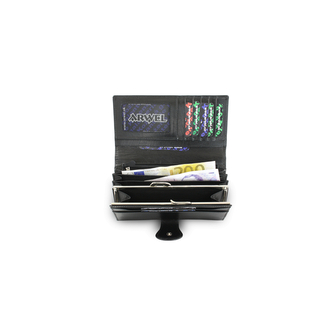 Dámská kožená psaníčková peněženka Arwel 1526­ - černá