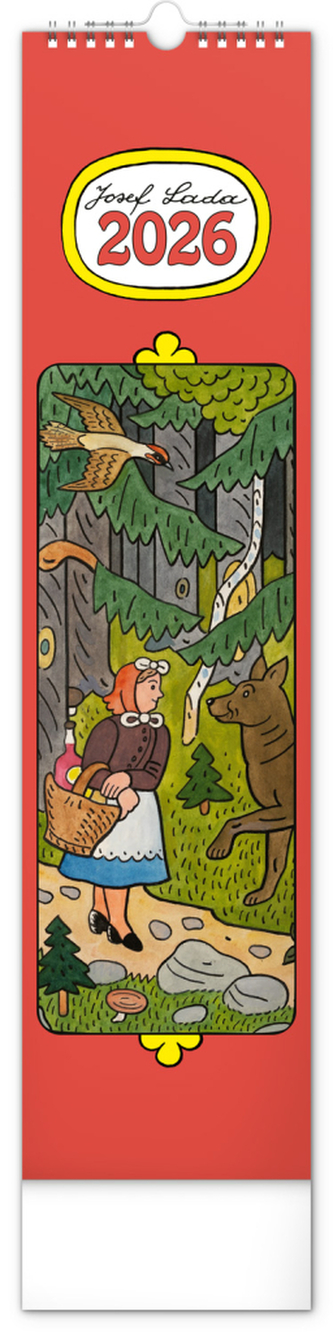 Kalendář 2026 nástěnný: Josef Lada, 12 x 48 cm