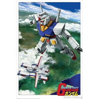 Plakát, Obraz - Gundam - Mobile Suit Flight, 61 × 91.5 cm