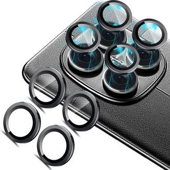 Unicorno ochranné sklo fotoparátu s aplikátorem Xiaomi Redmi NOTE 14 PRO 4G/5G black