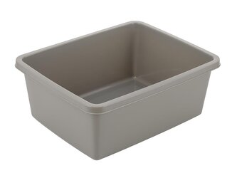 PLASTOVÁ OBDÉLNÍKOVÁ MÍSA 37X30CM 11L SVĚTLE ŠEDÁ -BEN