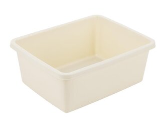 PLASTOVÁ OBDÉLNÍKOVÁ MÍSA 37X30CM 11L KRÉMOVÁ -BEN