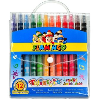 Kredki świecowe Twist-it 12 kolorów