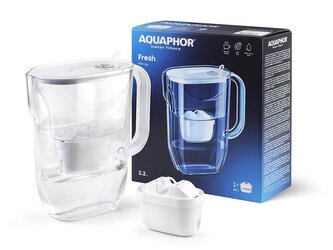 FILTRAČNÍ DŽBÁN FRESH 2,5 L BÍLÝ + PATRONA MAXFOR+ -AQU