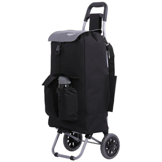 Nákupní taška na kolečkách Hoppa - černá