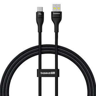 Kabel Baseus Flash 2 USB-A / USB-C 100W 1 m - czarny