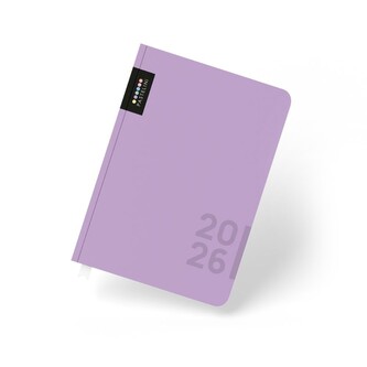 Karton P+P - PASTELINi - týdenní diář 2026, fialový, A5, 15,5 × 20,7 cm