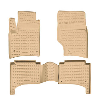 Gumové autokoberce Porsche Cayenne 2002-2010 (béžové)