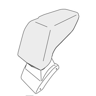 Loketní opěrka Ford B-Max 2015-2017 (bez posuvného krytu úložného prostoru, adaptér)