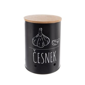 Dóza pr. 11 cm Česnek BLACK