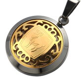 Přívěsek na řetízek na krk Gaira Zodiac Beran - zlatý-stříbrný