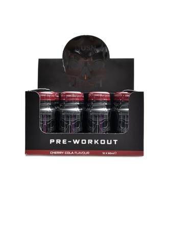 USN - QHush energy shot 12 x 60 ml - třešňová cola