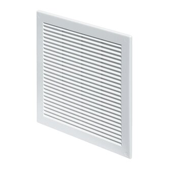Mřížka větrací se síťovinou 150 × 150 mm bílá